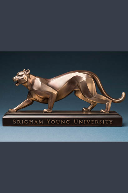 BYU Cougar – Antique Brass